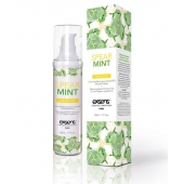 Разогревающее массажное масло Gourmet Spearmint Organic с органическими ингредиентами - 50 мл. - Exsens - купить с доставкой в Балашихе