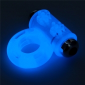 Голубое, светящееся в темноте эрекционное виброкольцо Lumino Play Vibrating Penis Ring - Lovetoy - в Балашихе купить с доставкой