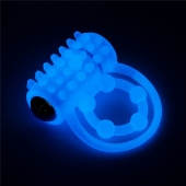 Голубое, светящееся в темноте виброкольцо Lumino Play Vibrating Penis Ring - Lovetoy - в Балашихе купить с доставкой