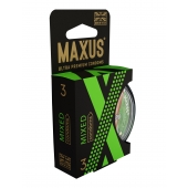 Презервативы в пластиковом кейсе MAXUS AIR Mixed - 3 шт. - Maxus - купить с доставкой в Балашихе