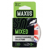 Презервативы в пластиковом кейсе MAXUS AIR Mixed - 3 шт. - Maxus - купить с доставкой в Балашихе