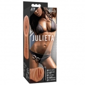 Мастурбатор-вагина цвета карамели Julieta с вибрацией - Blush Novelties - в Балашихе купить с доставкой