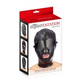 Маска-шлем с отверстием для рта и съемными шорами - Fetish Tentation - купить с доставкой в Балашихе