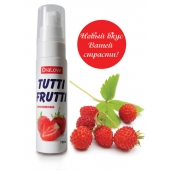 Гель-смазка Tutti-frutti с земляничным вкусом - 30 гр. - Биоритм - купить с доставкой в Балашихе