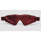 Двусторонняя красно-черная маска на глаза Reversible Faux Leather Blindfold - Fifty Shades of Grey - купить с доставкой в Балашихе