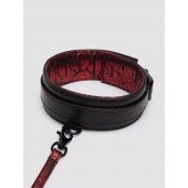 Стильный ошейник с поводком Reversible Faux Leather Collar and Lead - Fifty Shades of Grey - купить с доставкой в Балашихе