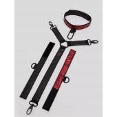 Ошейник с наручниками Reversible Faux Leather Collar and Wrist - Fifty Shades of Grey - купить с доставкой в Балашихе