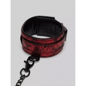 Красно-черные оковы Reversible Faux Leather Ankle Cuffs - Fifty Shades of Grey - купить с доставкой в Балашихе
