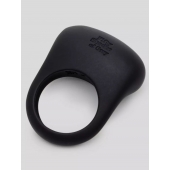 Черное эрекционное виброкольцо Sensation Rechargeable Vibrating Love Ring - Fifty Shades of Grey - в Балашихе купить с доставкой