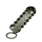 Дымчатая стимулирующая насадка с закрытой головкой SAMURAI PENIS SLEEVE BLACK - 14,5 см. - NMC - в Балашихе купить с доставкой
