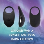 Черное эрекционное виброкольцо Thor Cockring - FeelzToys - в Балашихе купить с доставкой