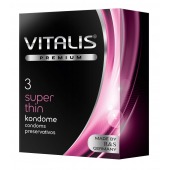 Ультратонкие презервативы VITALIS PREMIUM super thin - 3 шт. - Vitalis - купить с доставкой в Балашихе