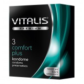 Контурные презервативы VITALIS PREMIUM comfort plus - 3 шт. - Vitalis - купить с доставкой в Балашихе