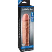 Телесная насадка Fantasy X-tensions Perfect 2  Extension - 20,3 см. - Pipedream - в Балашихе купить с доставкой