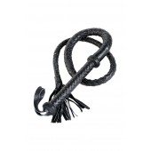 Длинный кожаный кнут с хлопушками на конце - ToyFa - купить с доставкой в Балашихе