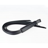 Черная кожаная плеть  Клео  - 60 см. - Sitabella - купить с доставкой в Балашихе