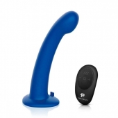 Синяя насадка Remote Control P-Spot G-Spot с черными трусиками - 20 см. - Pegasus - купить с доставкой в Балашихе
