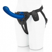 Синяя насадка Remote Control P-Spot G-Spot с черными трусиками - 20 см. - Pegasus - купить с доставкой в Балашихе
