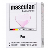 Супертонкие презервативы Masculan Pur - 3 шт. - Masculan - купить с доставкой в Балашихе
