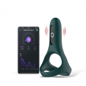 Изумрудное виброкольцо Magic Motion Rise с подхватом мошонки - Magic Motion - в Балашихе купить с доставкой