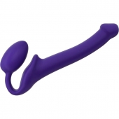 Фиолетовый безремневой страпон Silicone Bendable Strap-On - size S - Strap-on-me - купить с доставкой в Балашихе