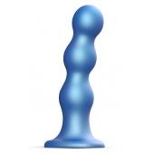 Голубая насадка Strap-On-Me Dildo Plug Balls size S - Strap-on-me - купить с доставкой в Балашихе