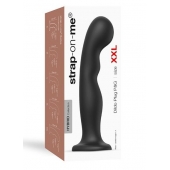 Черная насадка Strap-On-Me Dildo Plug P G size XXL - Strap-on-me - купить с доставкой в Балашихе