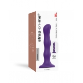 Фиолетовая насадка Strap-On-Me Dildo Geisha Balls size XL - Strap-on-me - купить с доставкой в Балашихе