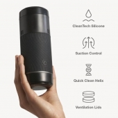 Черный мастурбатор с контролем всасывания Arcwave Pow Stroker - Arcwave - в Балашихе купить с доставкой