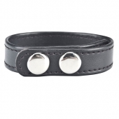 Кольцо на пенис SNAP COCK RING из искусственной кожи на клепках - BlueLine - в Балашихе купить с доставкой