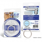 Стальное эрекционное кольцо STEEL COCK RING - 3.5 см. - BlueLine - в Балашихе купить с доставкой