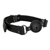 Черный кляп-шарик BALL GAG DIAMOND - Dream Toys - купить с доставкой в Балашихе