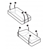 Фиксаторы для кровати WRAPAROUND MATTRESS RESTRAIN - Pipedream - купить с доставкой в Балашихе