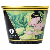 Массажная свеча Exotic Green Tea с ароматом зелёного чая - 170 мл. - Shunga - купить с доставкой в Балашихе