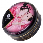 Массажная свеча Rose Petals с ароматом розы - 30 мл. - Shunga - купить с доставкой в Балашихе