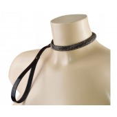 Эффектный сверкающий ошейник с поводком  Гламур - Sitabella - купить с доставкой в Балашихе