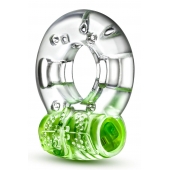 Зеленое эрекционное виброкольцо Arouser Vibrating C-Ring - Blush Novelties - в Балашихе купить с доставкой