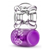 Фиолетовое эрекционное виброкольцо Pleaser Rechargeable C-Ring - Blush Novelties - в Балашихе купить с доставкой