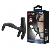 Черная вибронасадка на пенис Vibrating Penis Sling - Baile - в Балашихе купить с доставкой