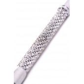 Чёрный стек с треугольным кожаным шлепком - 65 см. - ToyFa - купить с доставкой в Балашихе