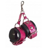 Розово-черный брелок  Наручники - Sitabella - купить с доставкой в Балашихе