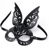 Черная ажурная маска  Зайка  с ушками - Crazy Handmade - купить с доставкой в Балашихе