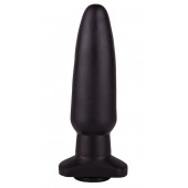 Чёрная анальная пробка с гладкой поверхностью - 18 см. - LOVETOY (А-Полимер)
