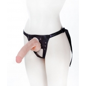 Реалистичный фаллос на поясе Harness - 20,5 см. - LOVETOY (А-Полимер) - купить с доставкой в Балашихе