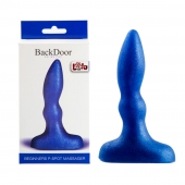 Синий анальный стимулятор Beginners p-spot massager - 11 см. - Lola Games - в Балашихе купить с доставкой