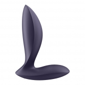 Фиолетовый анальный вибростимулятор Power Plug - Satisfyer - в Балашихе купить с доставкой