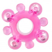 Эрекционное кольцо c бусинками - Toyfa Basic - в Балашихе купить с доставкой