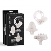 Набор из 3 прозрачных эрекционных колец с вибрацией Teasers Ring Kit - Chisa - в Балашихе купить с доставкой