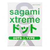 Презерватив Sagami Xtreme Type-E с точками - 1 шт. - Sagami - купить с доставкой в Балашихе