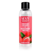 Массажное масло Sexy Sweet Nectar Lychee с феромонами и ароматом личи - 75 мл. - Биоритм - купить с доставкой в Балашихе